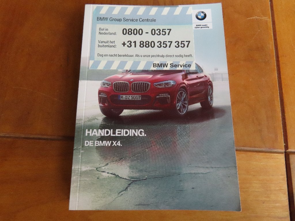 Instructieboek BMW X4 2019 incl iDrive 406 blz, Ophalen of Verzenden
