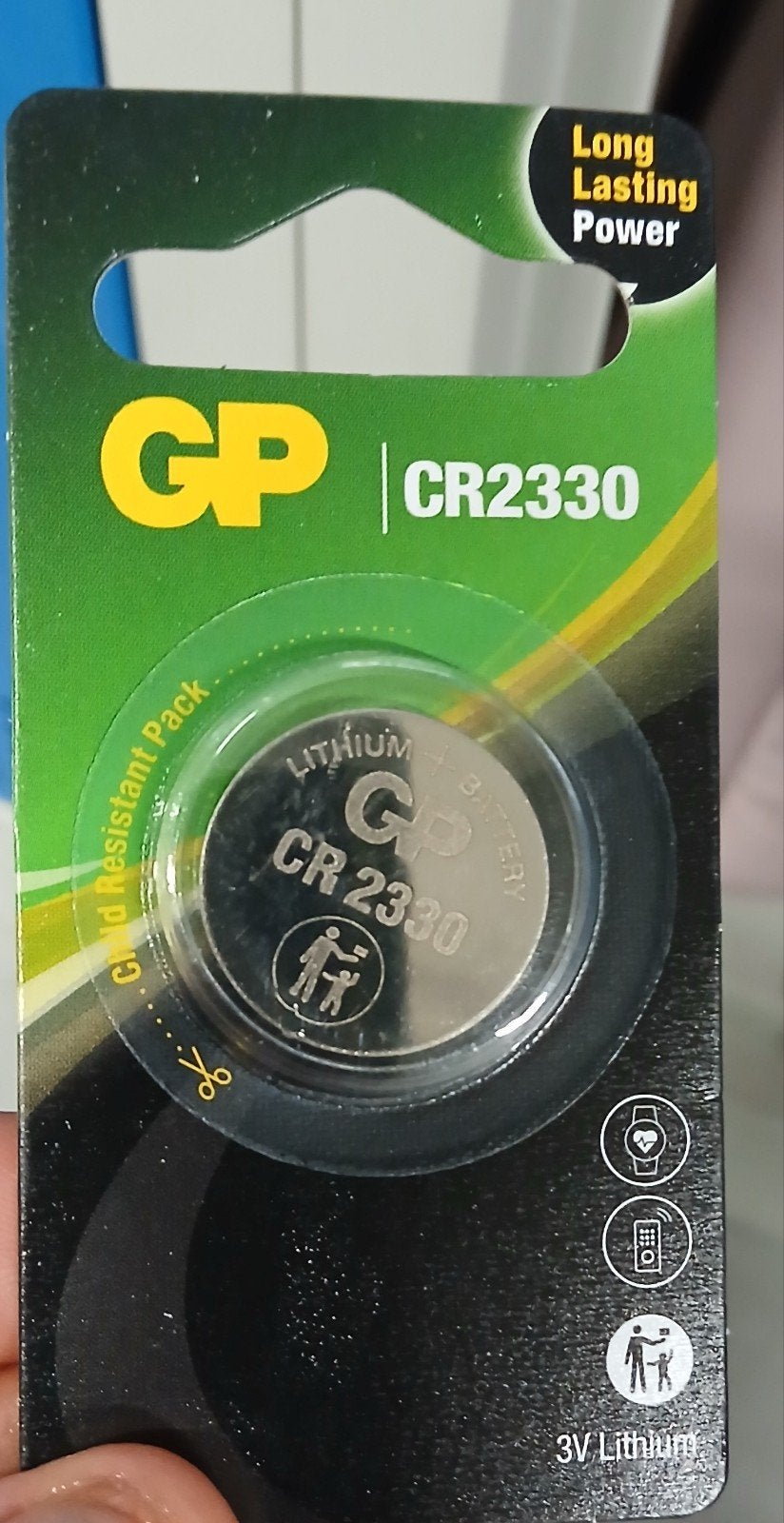4 stuks GP CR2330 Lithium Knoopcel Batterij - Lange Levensdu, Ophalen of Verzenden, Nieuw