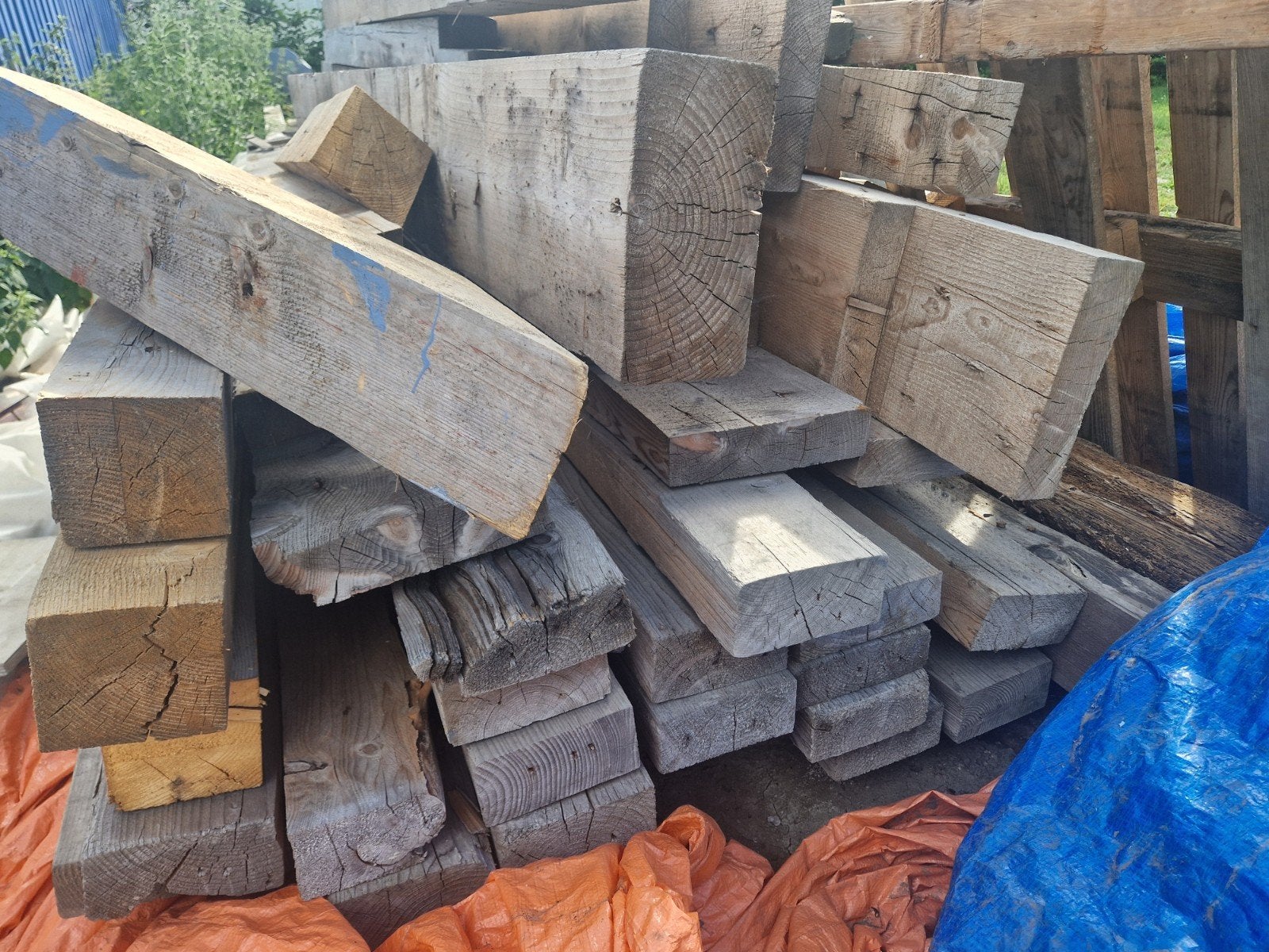 houten balken en latten: Grenen en Vuren, Ophalen, Gebruikt, Grenen, Balk