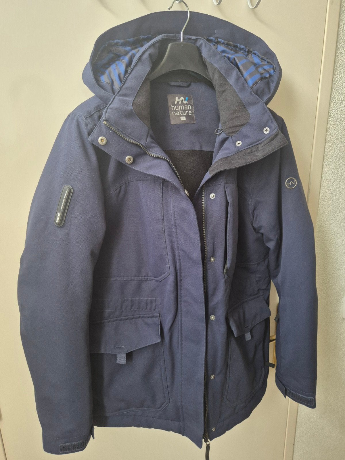 Human Nature Outdoor Jas XXXL - Waterdicht en Ademend, Blauw, Overige maten, Ophalen of Verzenden, Zo goed als nieuw