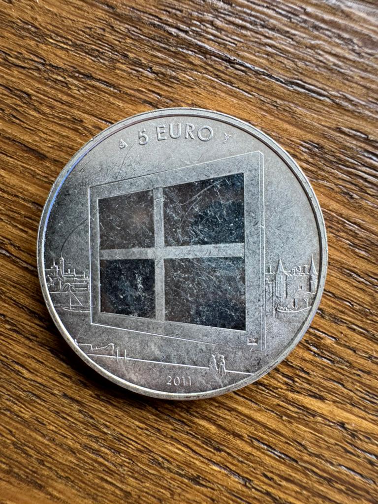 Herdenkingsmunt Schilderkunst Vijfje, Ophalen of Verzenden, Koningin Beatrix, Euro's, Losse munt