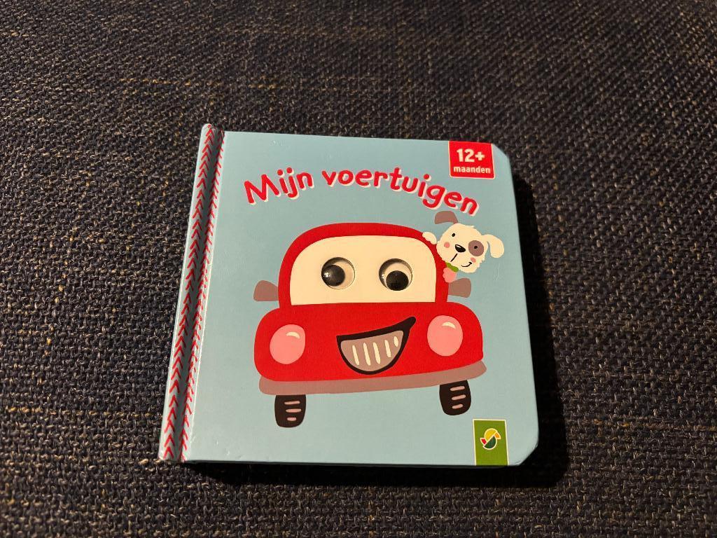 Kartonboek met flapjes Mijn voertuigen vanaf 12 mnd, Ophalen, Zo goed als nieuw, Uitklap-, Voel- of Ontdekboek, 1 tot 2 jaar