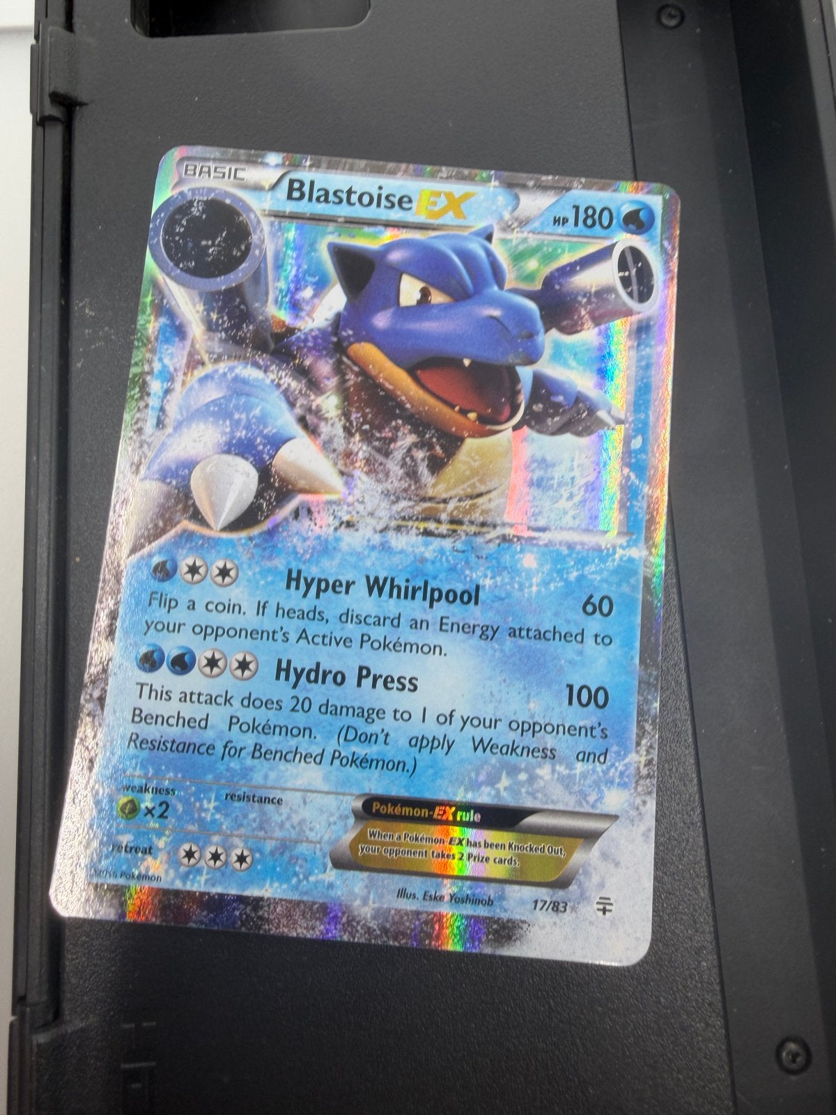 Pokémon Kaart Blastoise EX (17/83) - Foil, Ophalen of Verzenden, Gebruikt, Losse kaart, Foil