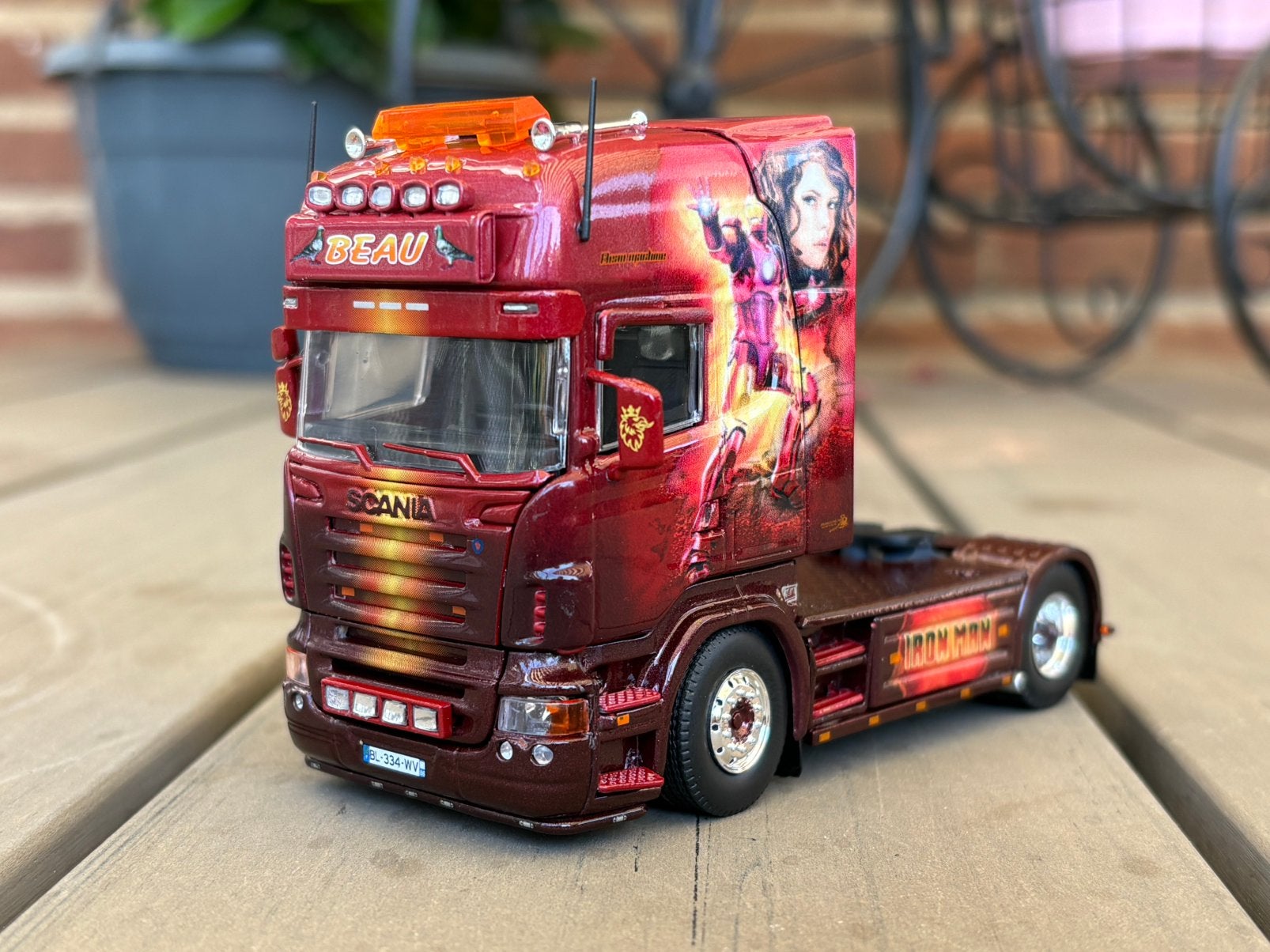 Scania R-serie Topline 4x2   Firma: Beau "Iron man", Ophalen of Verzenden, Zo goed als nieuw, Bus of Vrachtwagen, Tekno