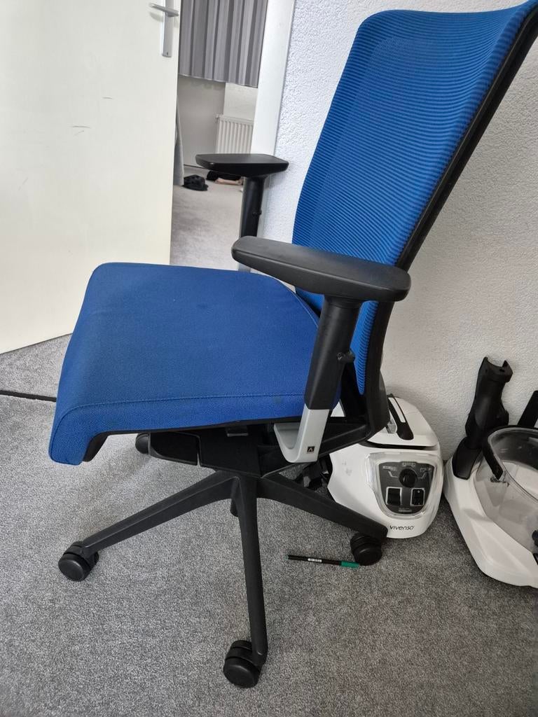 Bureaustoel Blauw, Ophalen, Gebruikt, Blauw