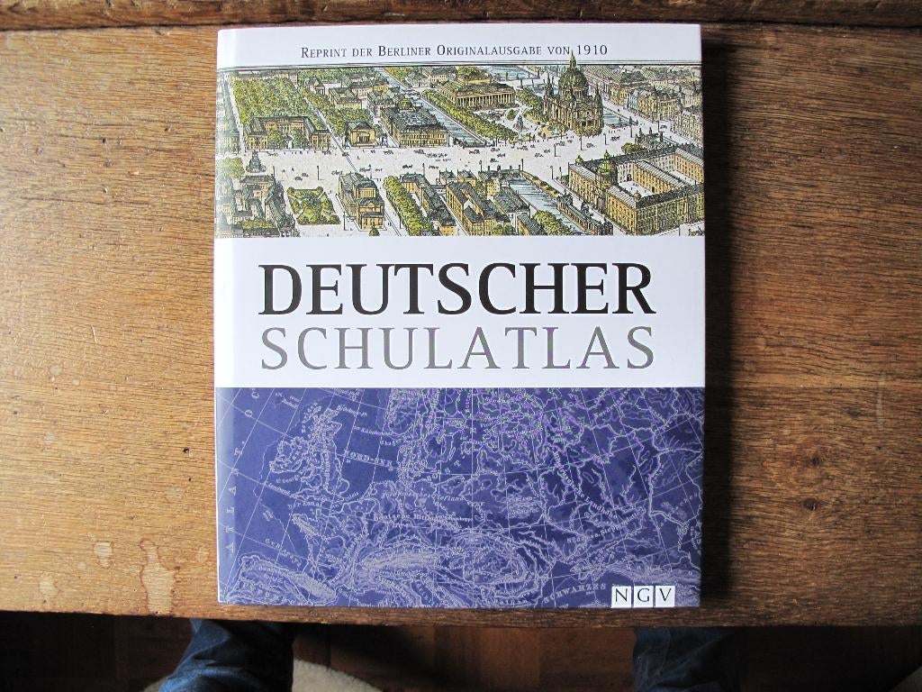 DEUTSCHER SCHULATLAS, herdruk uitgave 1910, nieuwstaat, Nieuw, Ophalen of Verzenden, Landkaart, 1800 tot 2000