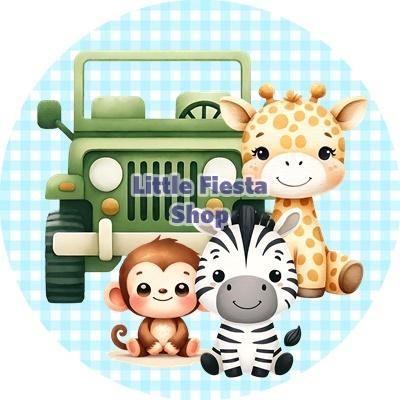L2373 icing frosting jeep 19cm eetbare taart plaat print, Ophalen of Verzenden, Nieuw, Taarten, Versiering