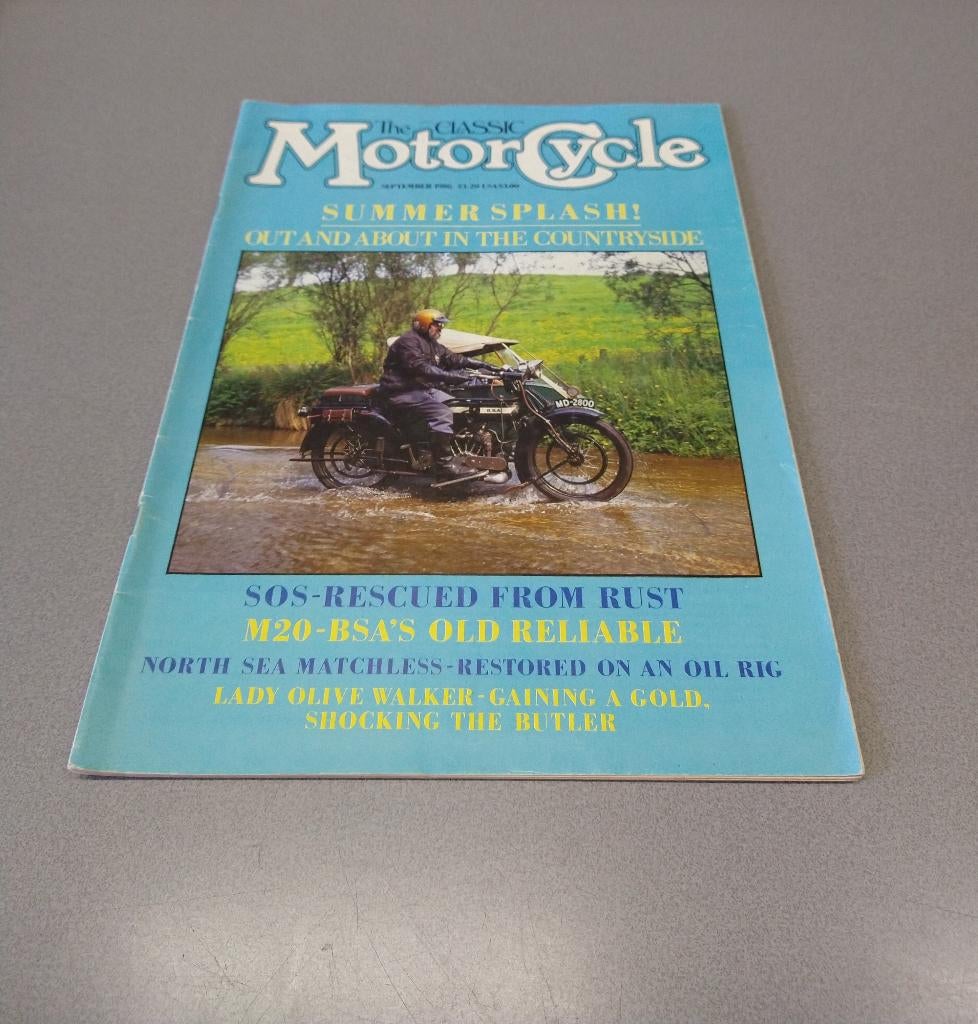 The Classic Motorcycle september 1986, Boeken, Motoren, Gelezen, Verzenden