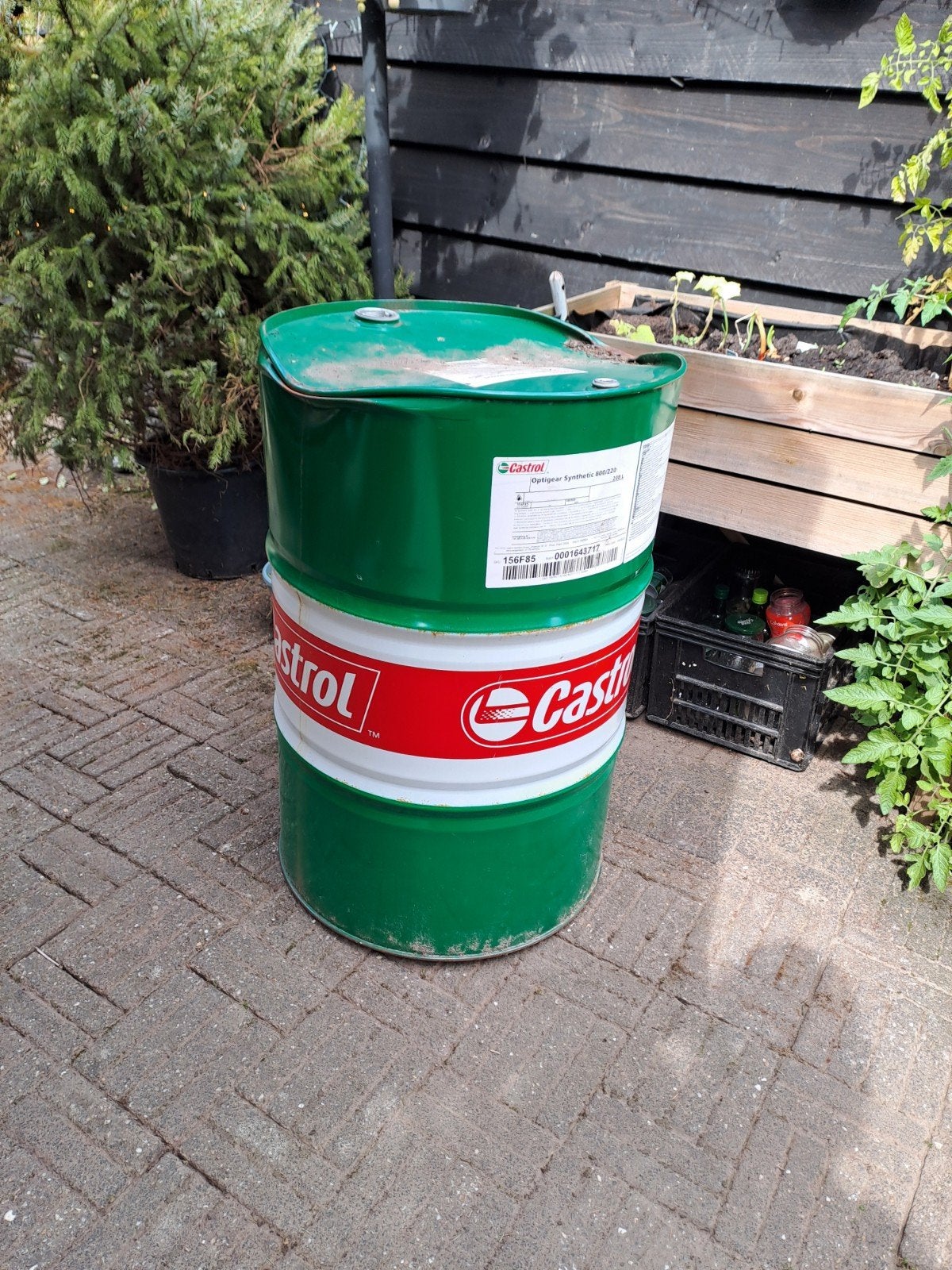 Grote Castrol olievat - Groen, Auto diversen, Ophalen