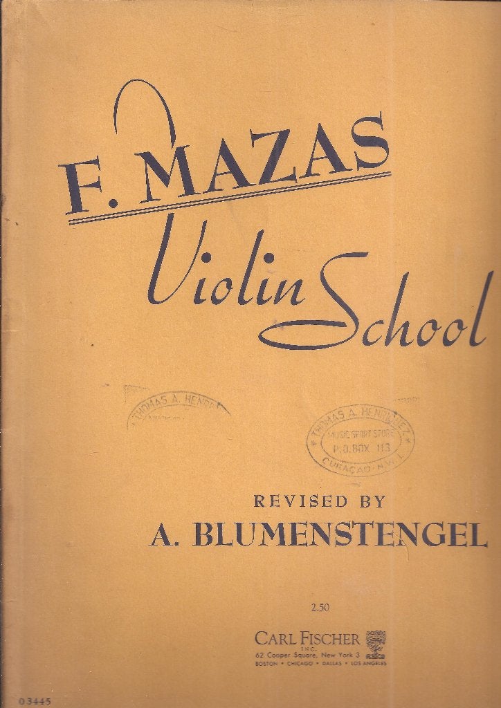 Bladmuziek F Mazas Vioolschool, Ophalen of Verzenden, Gebruikt, Artiest of Componist, Klassiek
