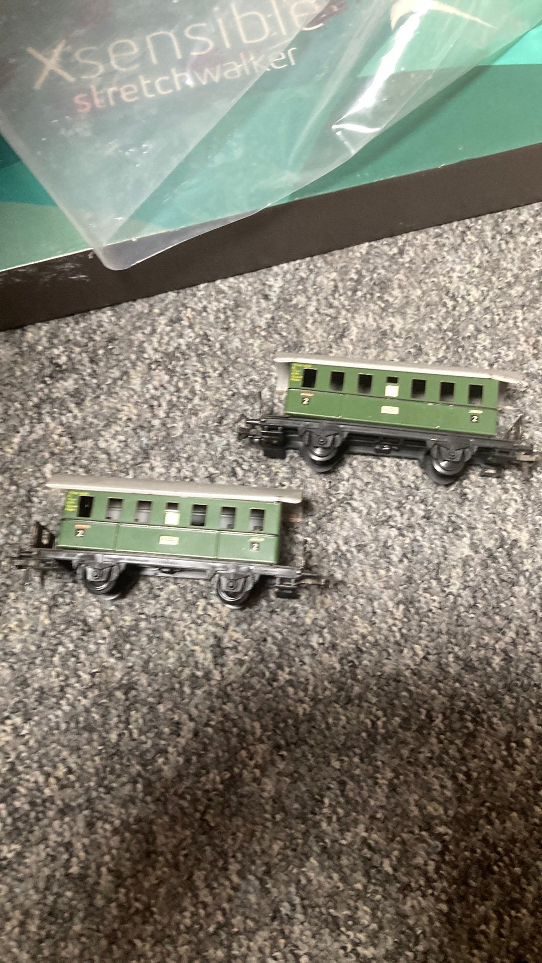2 fleichmann wagons, Ophalen, Gebruikt, Gelijkstroom, Fleischmann