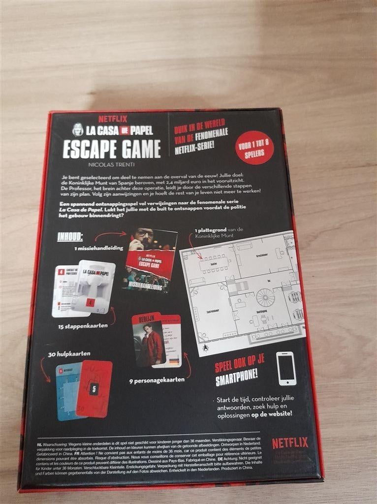 La Casa de papel - Escape game - s3481, Verzenden, Zo goed als nieuw