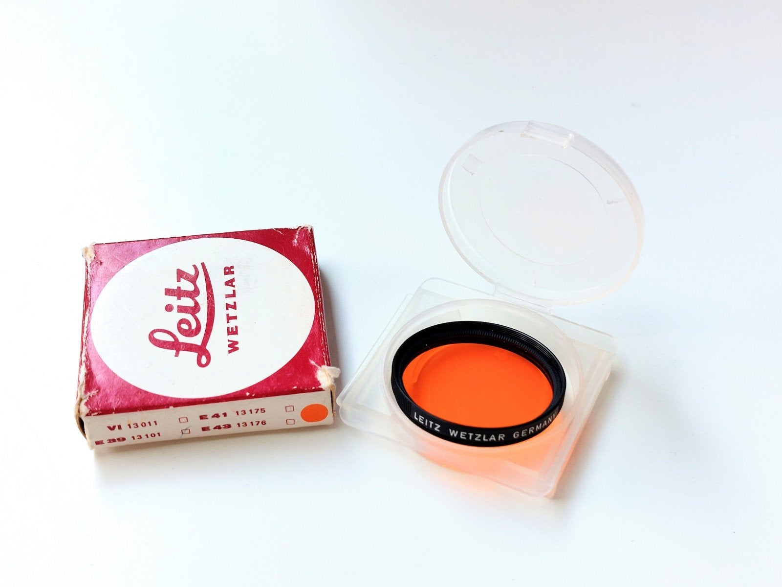 Leica Leitz oranje filter 13101 39mm IZGST, Overige merken, Gebruikt, Minder dan 50 mm, Overige typen