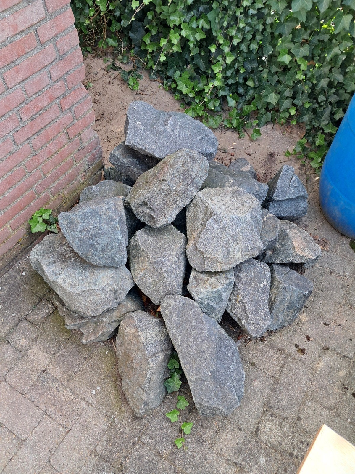 basalt keien, Ophalen, Gebruikt, Grijs, Basalt