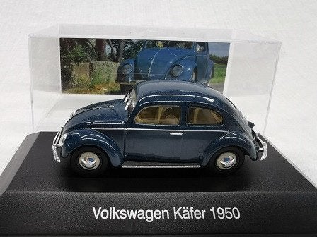 Volkswagen Kever 1950 ( Splitwindow )Blauw 1-43 Altaya, Overige merken, Atlas, Auto, Atlas