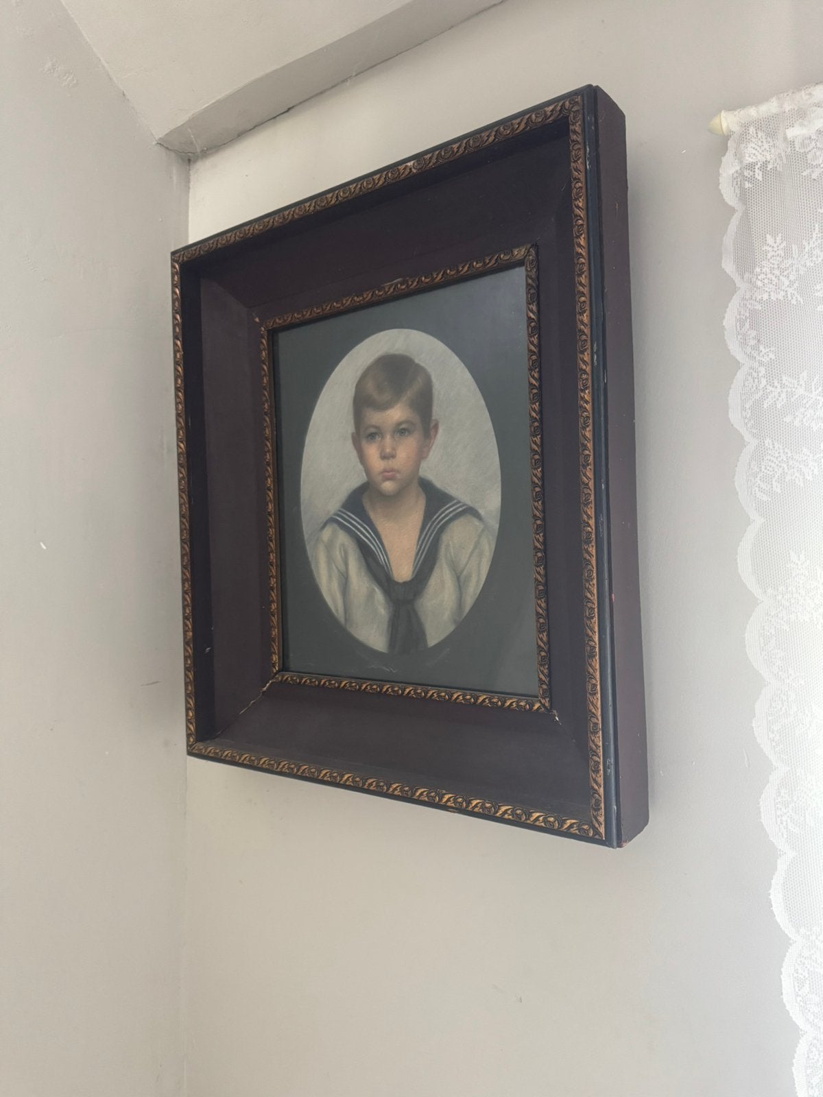 Jongens portret in bijzondere lijst - Tante Jo, Ophalen