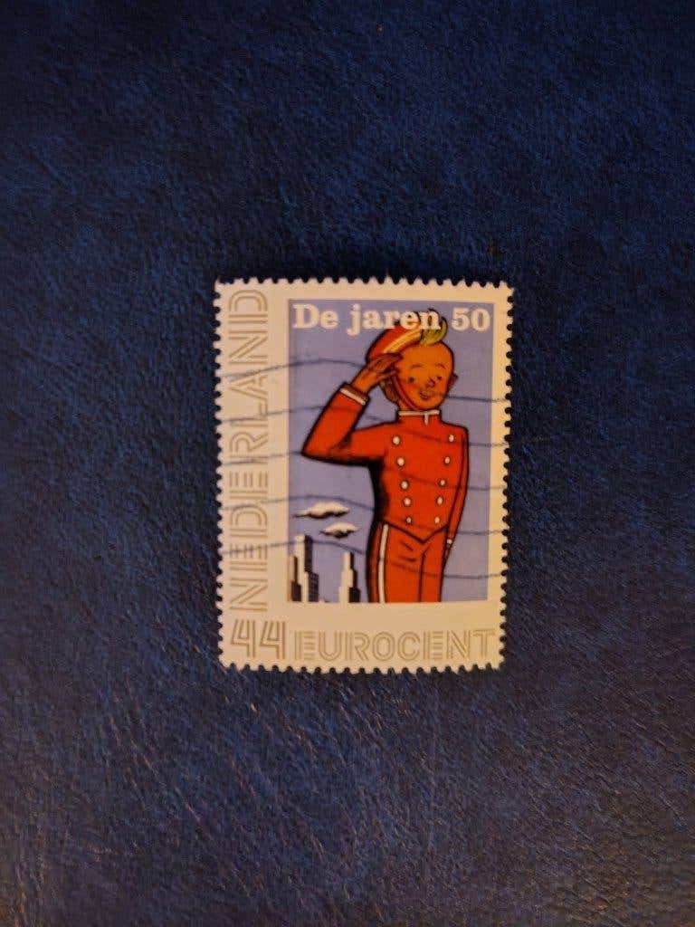 Persoonlijke postzegel de jaren 50 Annie M.G. Schmidt, Postzegels en Munten, Verzenden, Na 1940, Gestempeld