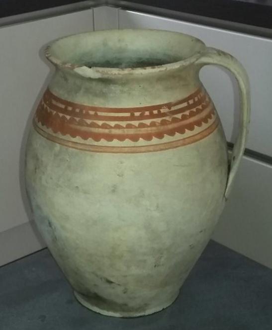 Mooie Brocante oude kruik/kan/vaas, Huis en Inrichting, Woonaccessoires | Vazen, Ophalen, Overige kleuren, Aardewerk of Porselein
