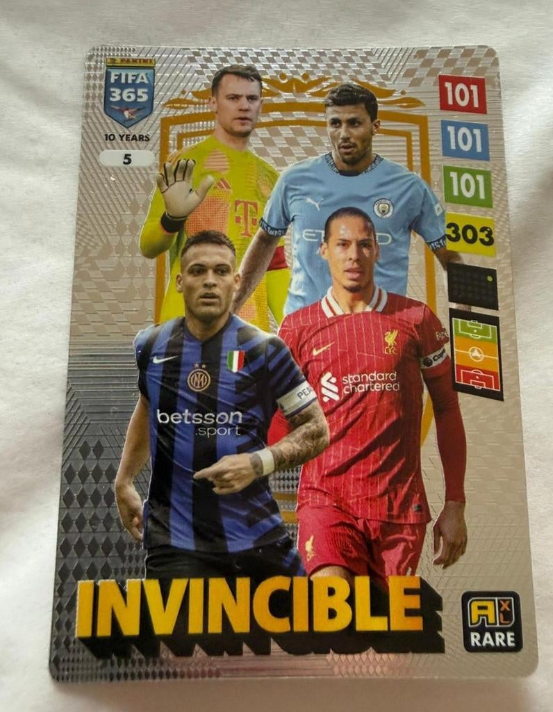 INVINCIBLE voetbalkaart 2025 FIFA, Ophalen, Nieuw, Buitenlandse clubs, Spelerskaart