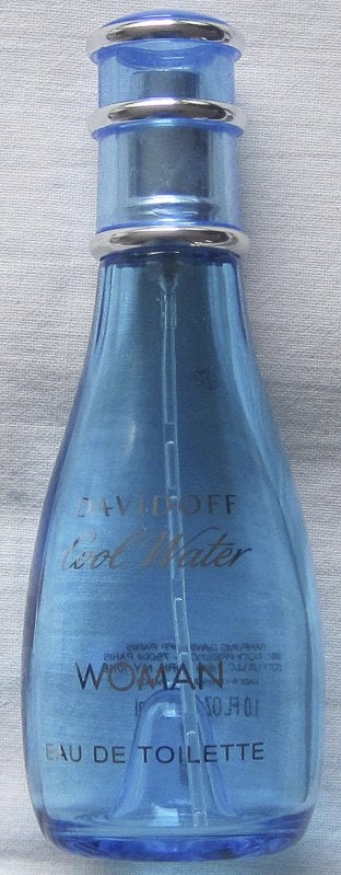 Cool Water woman - Davidoff - Eau de toilette 30 ml - leeg, Verzamelen, Ophalen, Gebruikt, Parfumfles