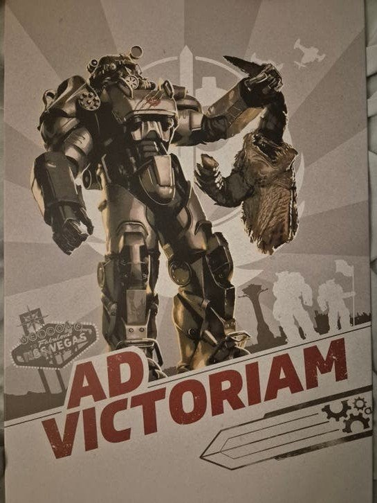 Fallout Displate (Limited edition), Rechthoekig Staand, Ophalen of Verzenden, Zo goed als nieuw, A1 t/m A3