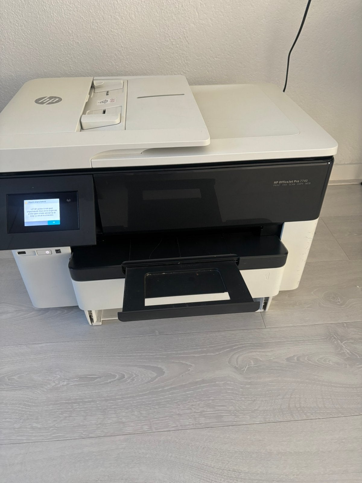 HP OfficeJet Pro 7740 All-in-One A3 Printer, Gebruikt, All-in-one, Draadloos, Scannen