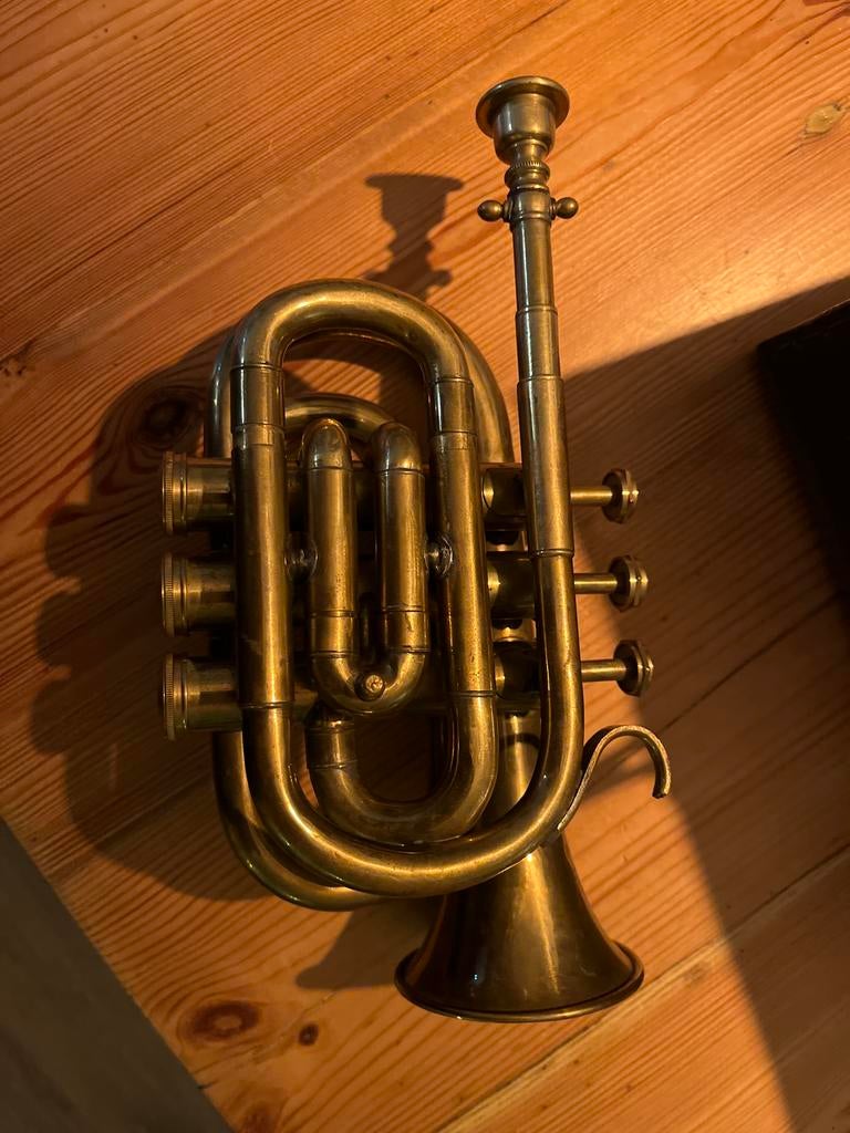 Bessons & Co Pocket Trompet Brass Cornet Boosy H75983, Muziek en Instrumenten, Ophalen of Verzenden, Gebruikt, Overige typen