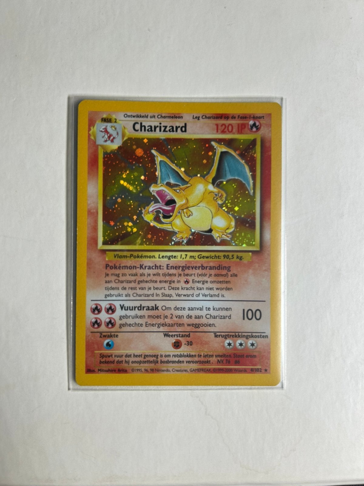 Charizard (BS 4), Ophalen, Zo goed als nieuw, Losse kaart, Foil