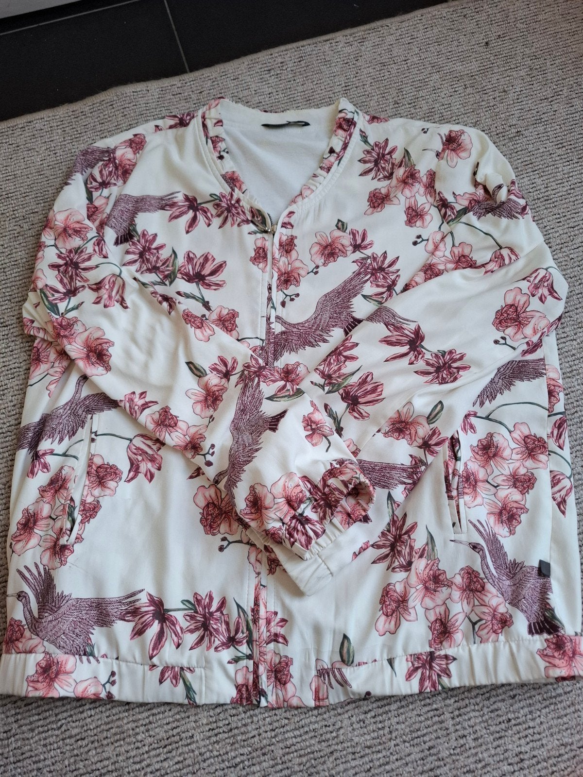 Rituals Home dames blouse/jasje – bloemenprint – maat L, Kleding | Dames, Wit, Maat 42/44 (L), Zo goed als nieuw, Rituals