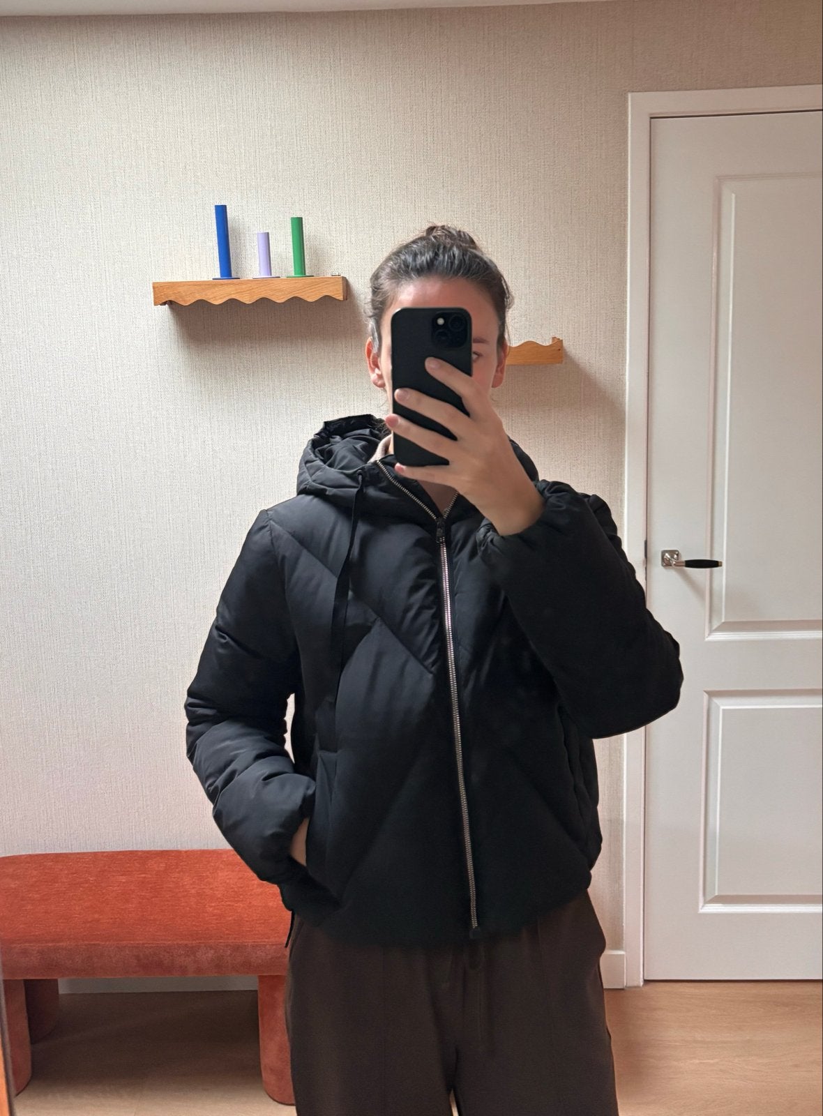 Calvin Klein Jeans 90/10 donsjas zwart, Ophalen of Verzenden, Zo goed als nieuw, Maat 36 (S), Zwart