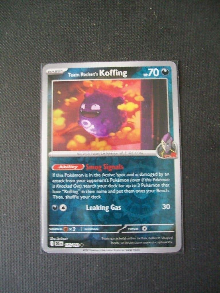 4157: Nieuwe Pokemon Kaart holofoil TEAM ROCKET's KOFFING, Verzenden, Nieuw, Losse kaart, Foil