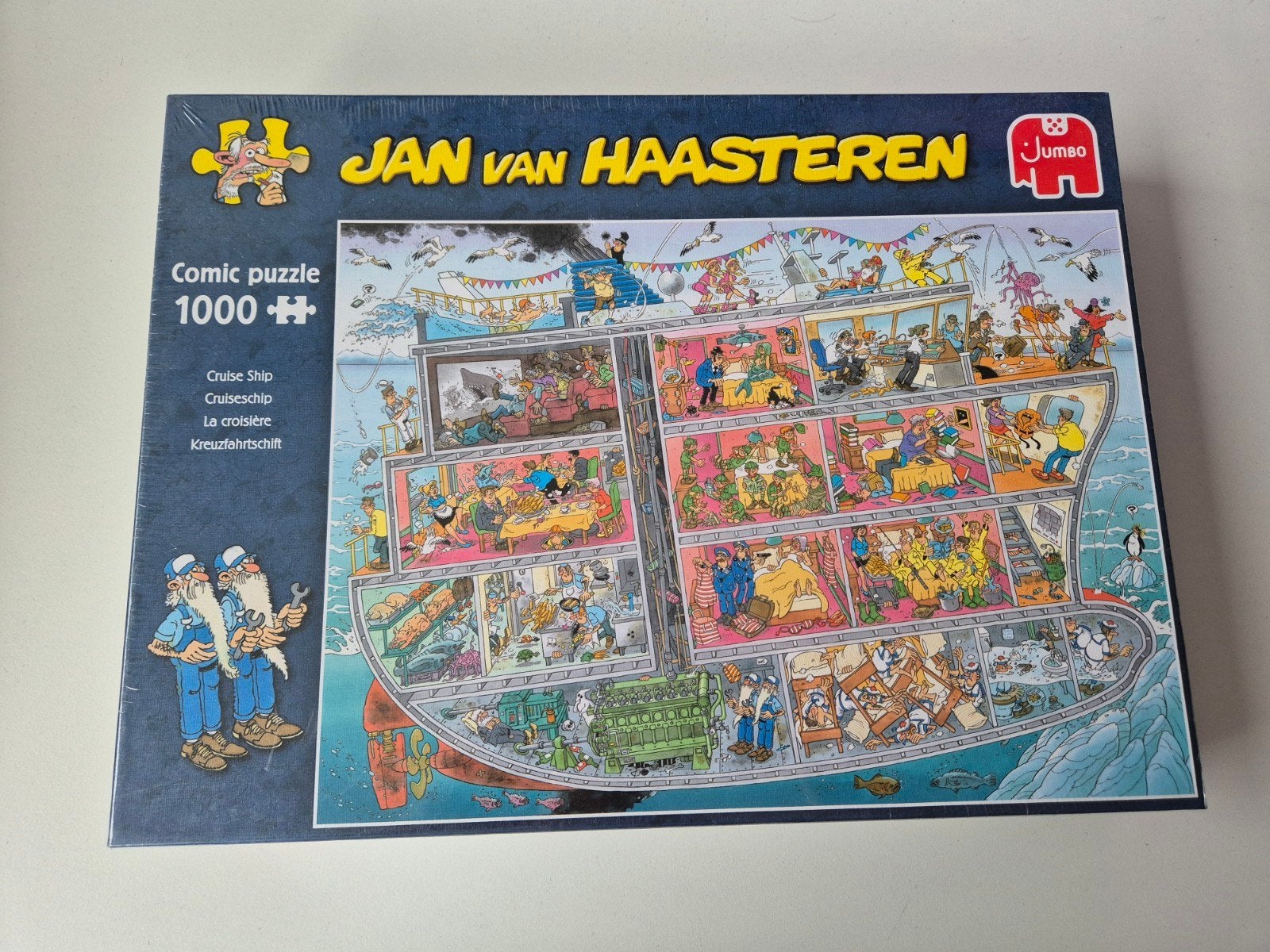 Jan van Haasteren Comic Puzzel - Cruise Ship 1000 stukjes, Ophalen of Verzenden, 500 t/m 1500 stukjes, Nieuw, Legpuzzel