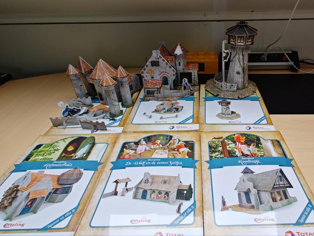 Efteling bouwplaten, Total, 6 stuks, Ophalen of Verzenden, Nieuw, Overige typen
