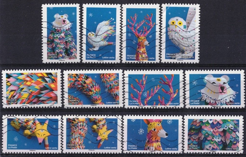 Frankrijk, serie "kerst" 2019-116, Verzenden, Gestempeld