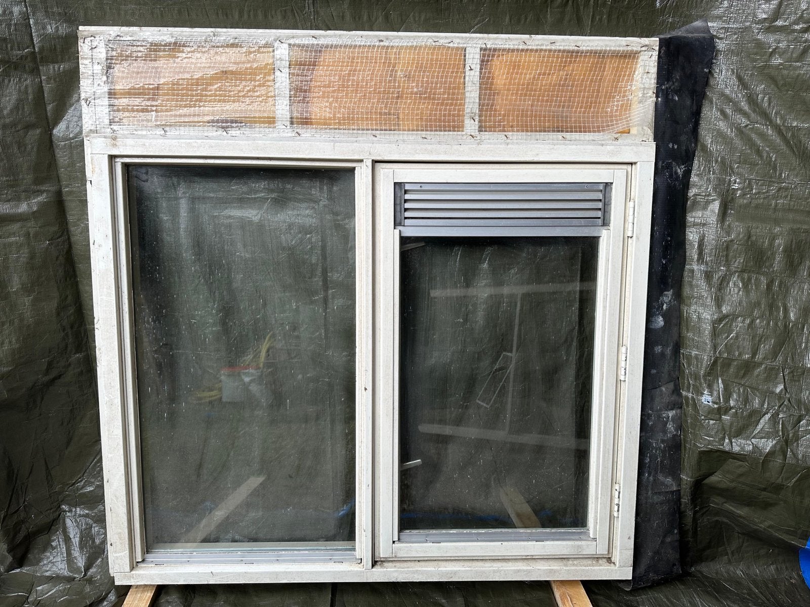 Buiten gevel kozijn, Ophalen, Gevelraam of Ruit, Gebruikt, 120 tot 160 cm