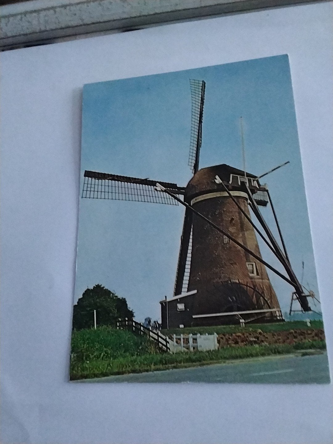 Oud-Alblas Peilmolen - Vintage Ansichtkaart, Ophalen of Verzenden