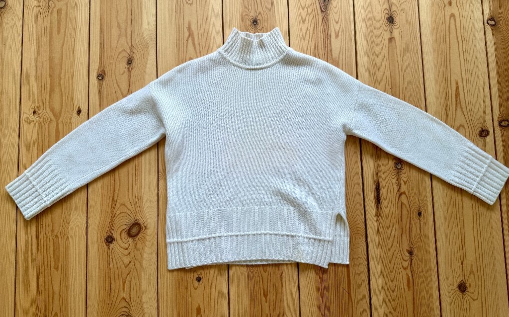 Repeat Trui / Coltrui - Creme Wit Wol - Maat 34 / XS Small, Kleding | Dames, Truien en Vesten, Repeat, Wit, Ophalen of Verzenden