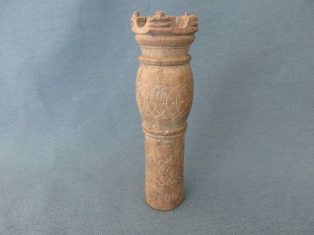Benen schaakstuk - 8e - 10e eeuw - bodemvondst Indus gebied., Ophalen of Verzenden