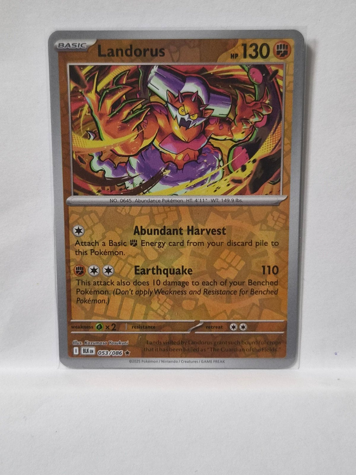 Pokémon Kaart Landorus 053/086 Basic HP 130, Hobby en Vrije tijd, Verzamelkaartspellen | Pokémon, Ophalen of Verzenden, Zo goed als nieuw