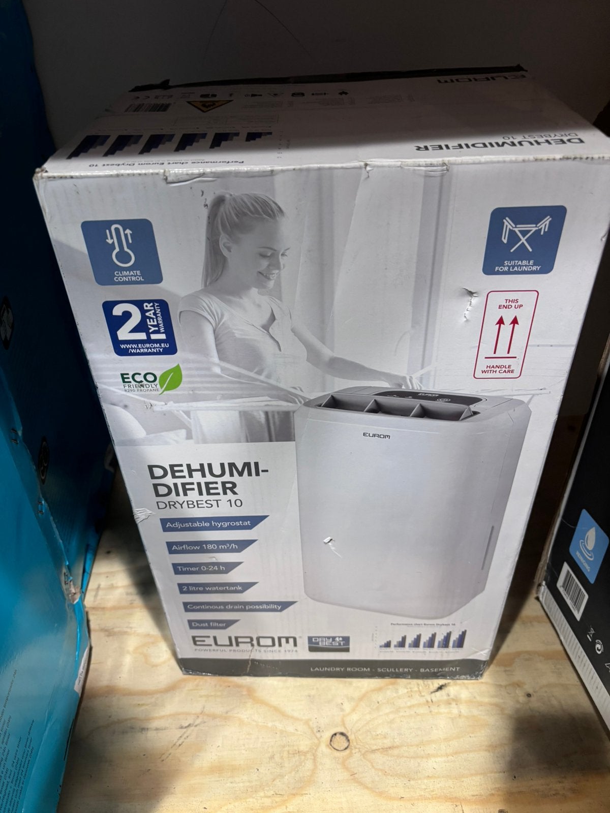 Eurom Drybest 10 Luchtontvochtiger - Nieuw in doos, Ophalen of Verzenden, Nieuw, Luchtontvochter