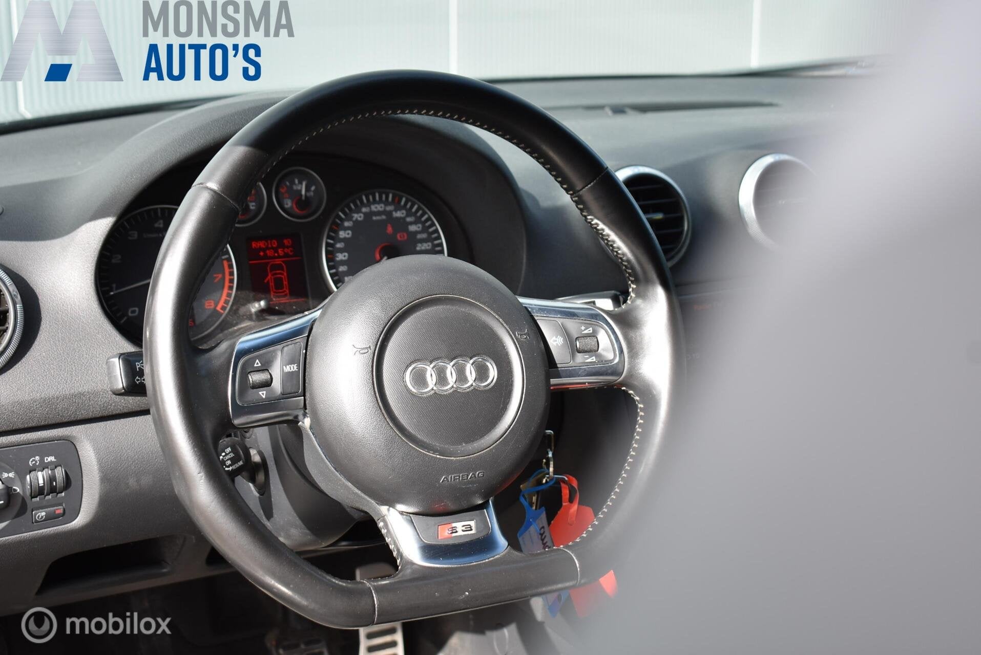 Audi S3 2.0 TFSI Quattro Phantomschwarz Xenon Bose MMI PDC 1, Auto's, S3, Gebruikt, Zwart, 4 cilinders