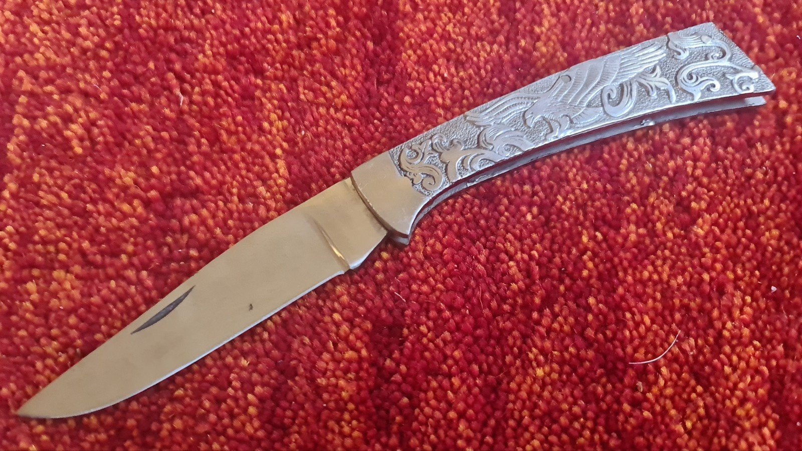 Zakmes met Adelaar Gravure - Vintage Stijl, Ophalen of Verzenden