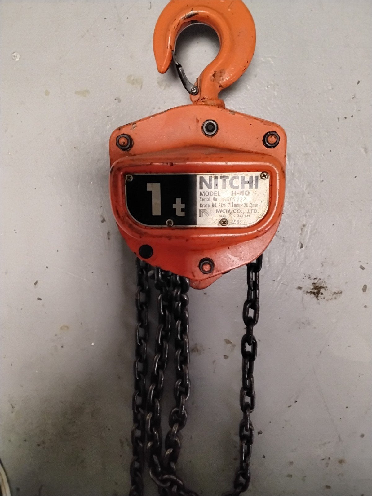 te koop ketting takel, Ophalen of Verzenden, Gebruikt