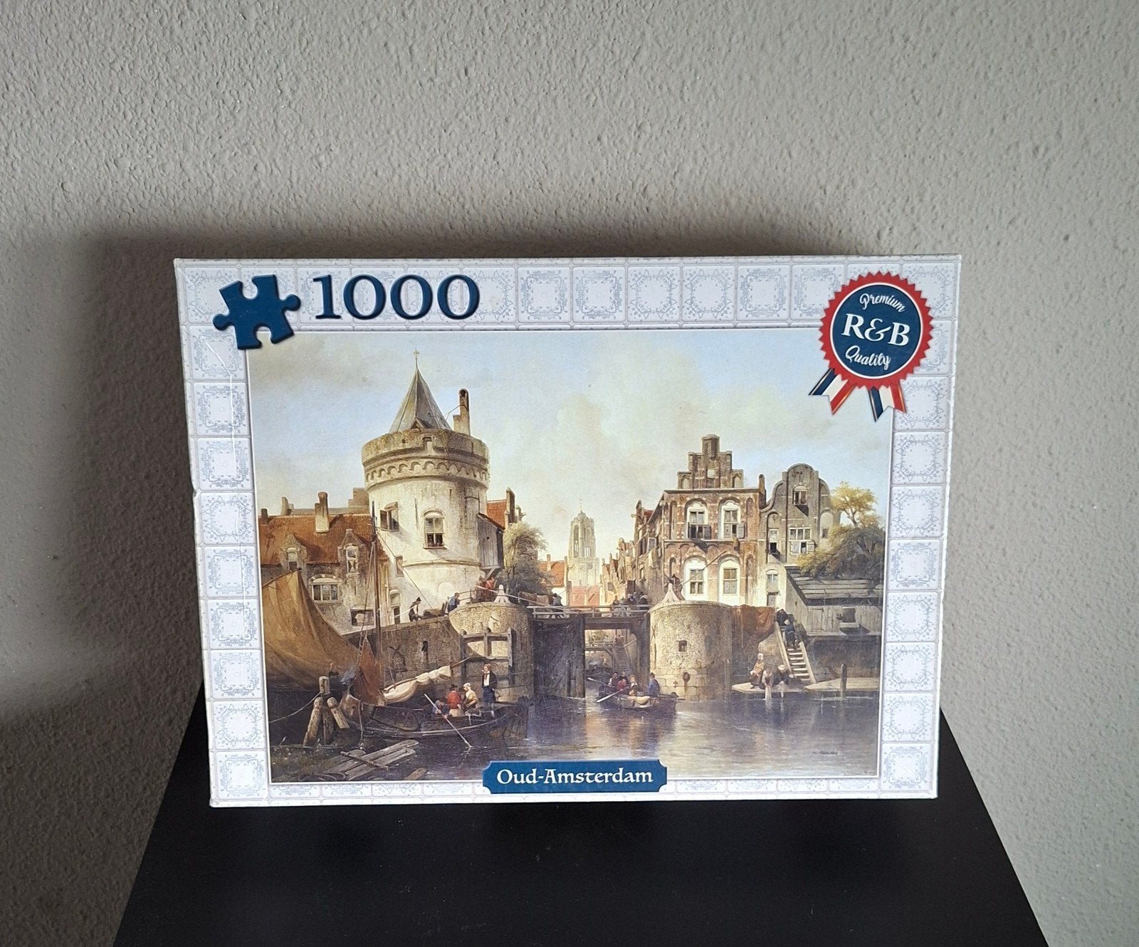 LEGPUZZEL Oud-Amsterdam, Ophalen of Verzenden, 500 t/m 1500 stukjes, Zo goed als nieuw, Legpuzzel