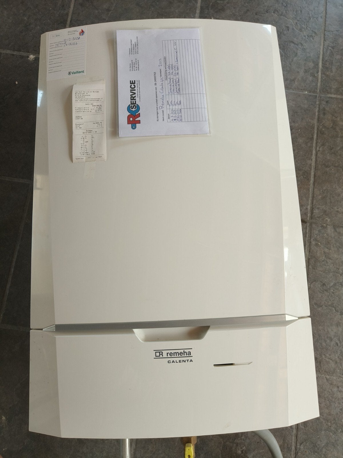 CV ketel Remeha calenta 40C, Ophalen, Gebruikt, Geiser, Minder dan 20 liter