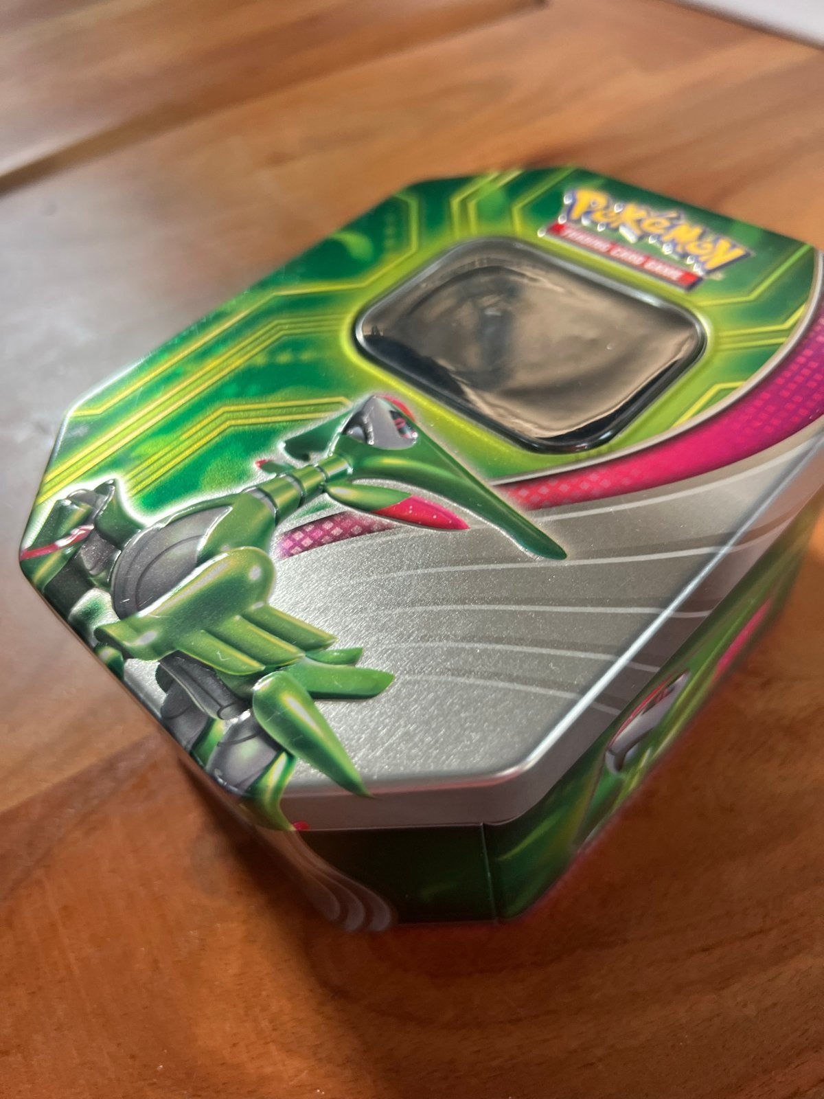 Pokémon Trading Card Game EX Tin Box Rayquaza, Hobby en Vrije tijd, Verzamelkaartspellen | Pokémon, Ophalen of Verzenden, Gebruikt