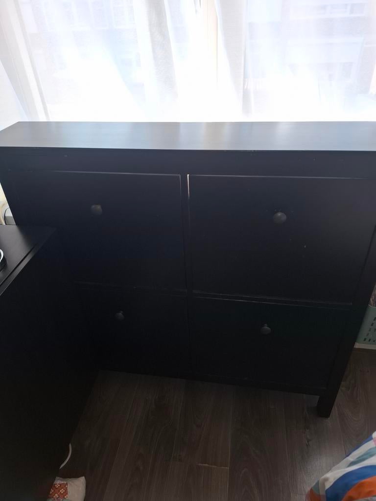 IKEA Hemnes schoenenkast zwart-bruin, Ophalen, Gebruikt, Modern