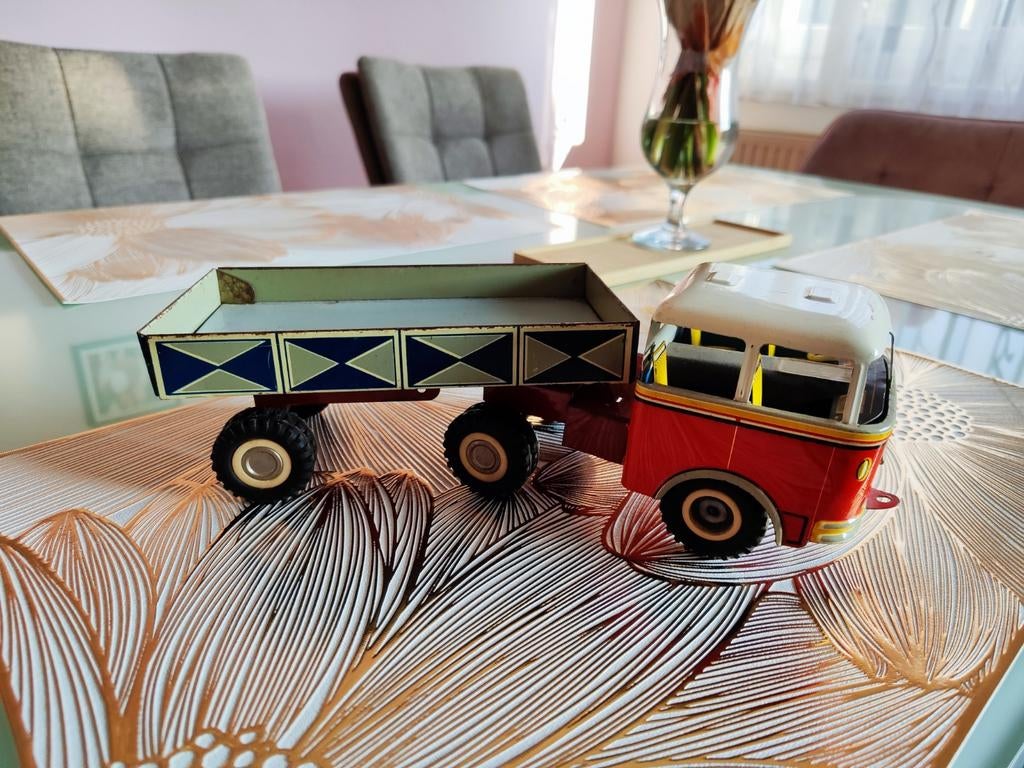 IK ZOEK vrachtwagen, Blikken speelgoed, oude speel, lemez, Hobby en Vrije tijd, Ophalen of Verzenden, Bus of Vrachtwagen, Overige merken