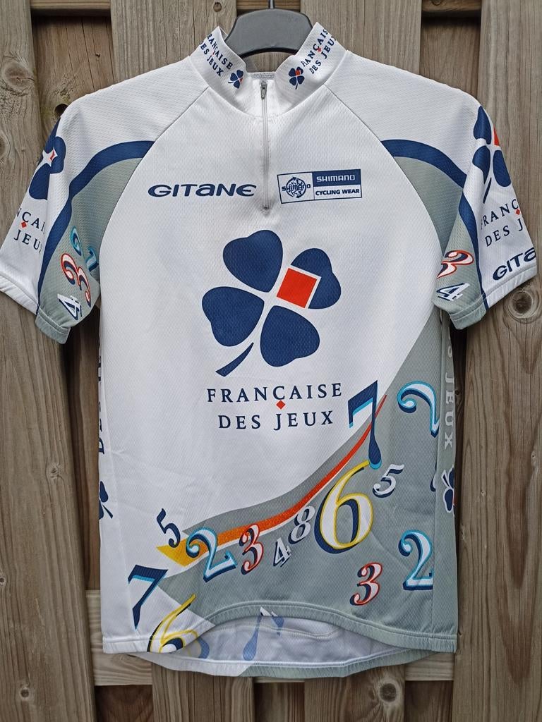 Française des Jeux Wielershirt - Vintage, Fietsen en Brommers, Gebruikt, Ophalen of Verzenden, Française des Jeux, Bovenkleding