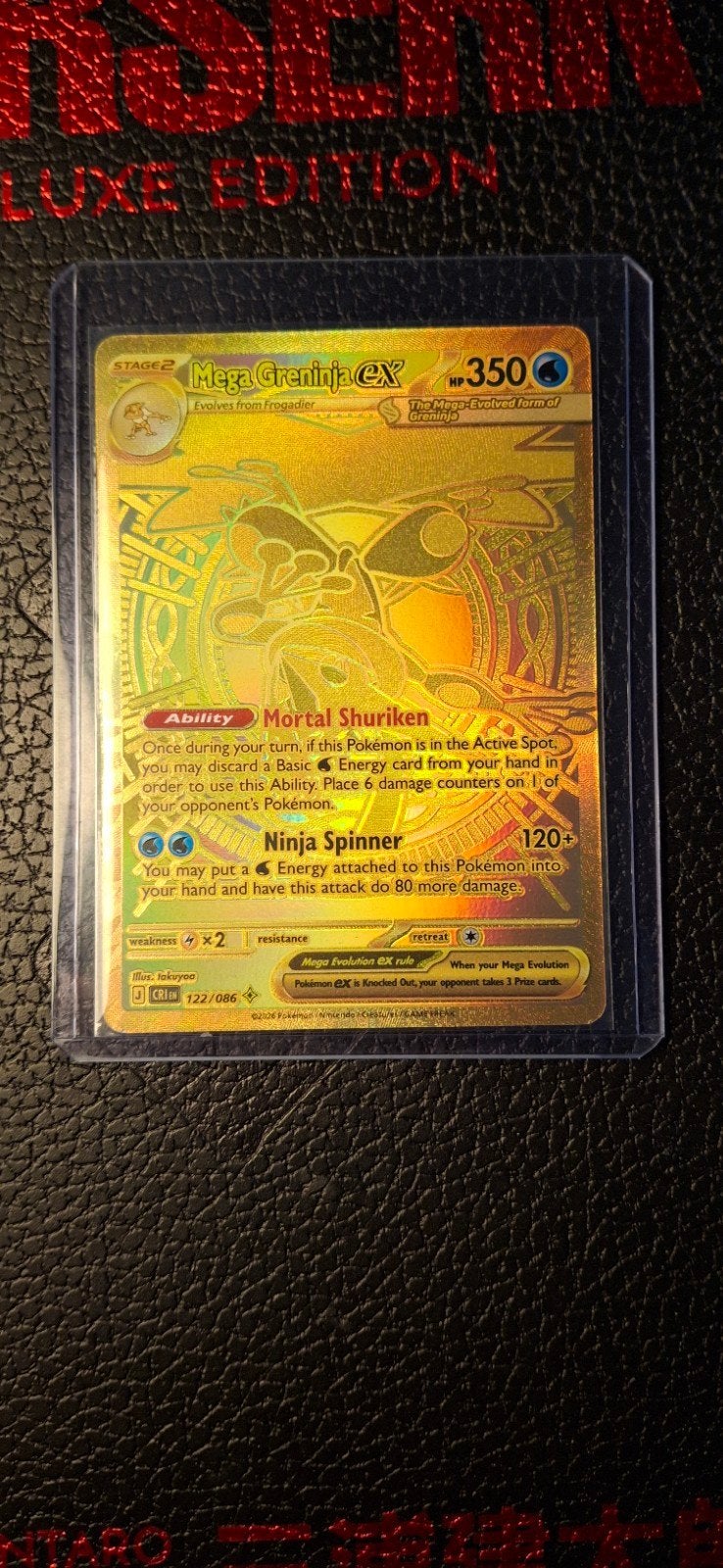 Mega Greninja EX Pokémon Kaart 122/086 Foil, Ophalen, Nieuw, Losse kaart, Foil